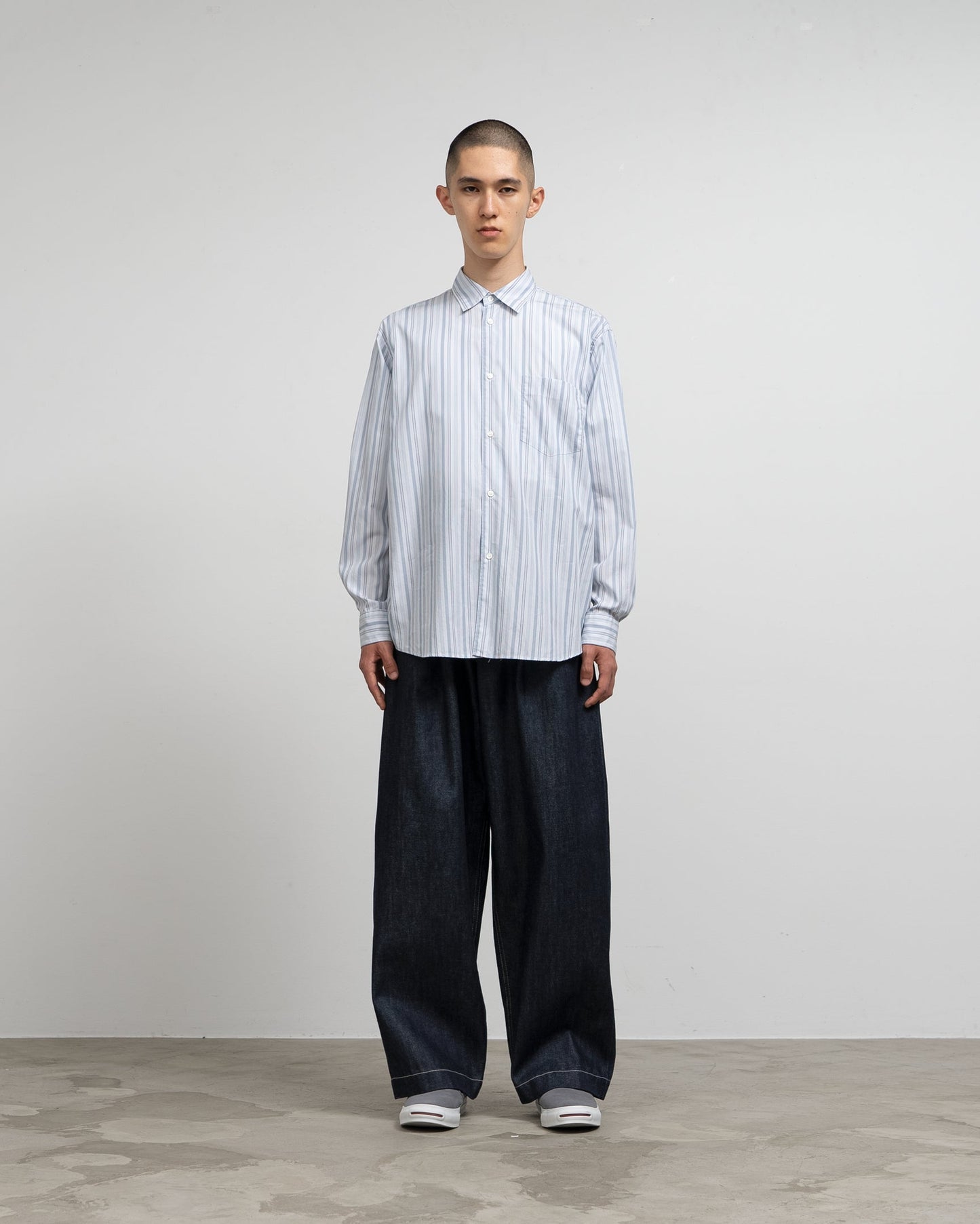 Graphpaper Selvage Denim Belted Pants - RIGID