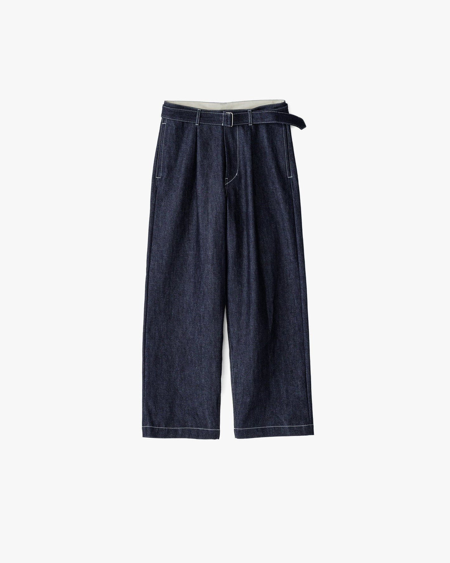 Graphpaper Selvage Denim Belted Pants - RIGID