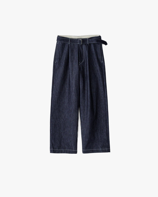 Graphpaper Selvage Denim Belted Pants - RIGID