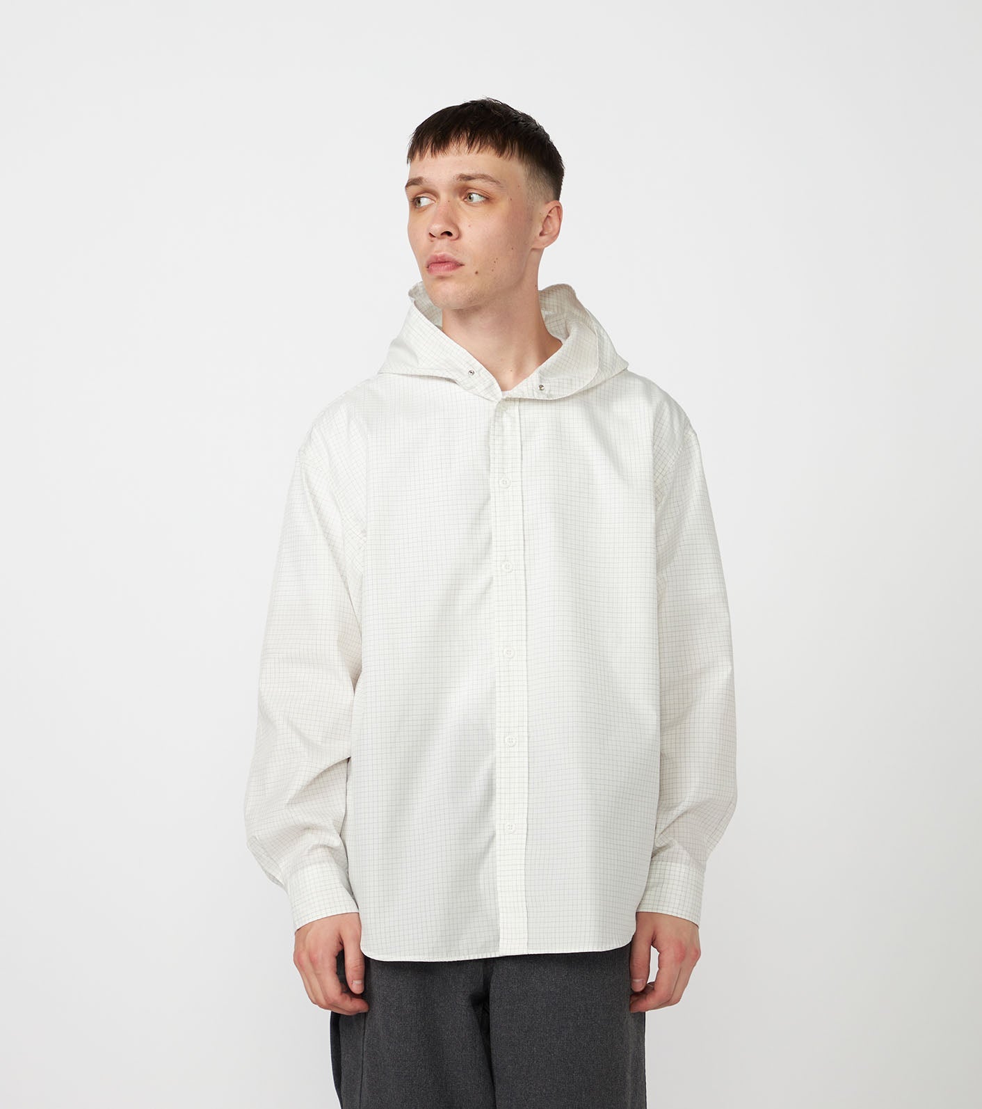 THE NORTH FACE PURPLE LABEL Graph Check Mountain Hooded Shirt