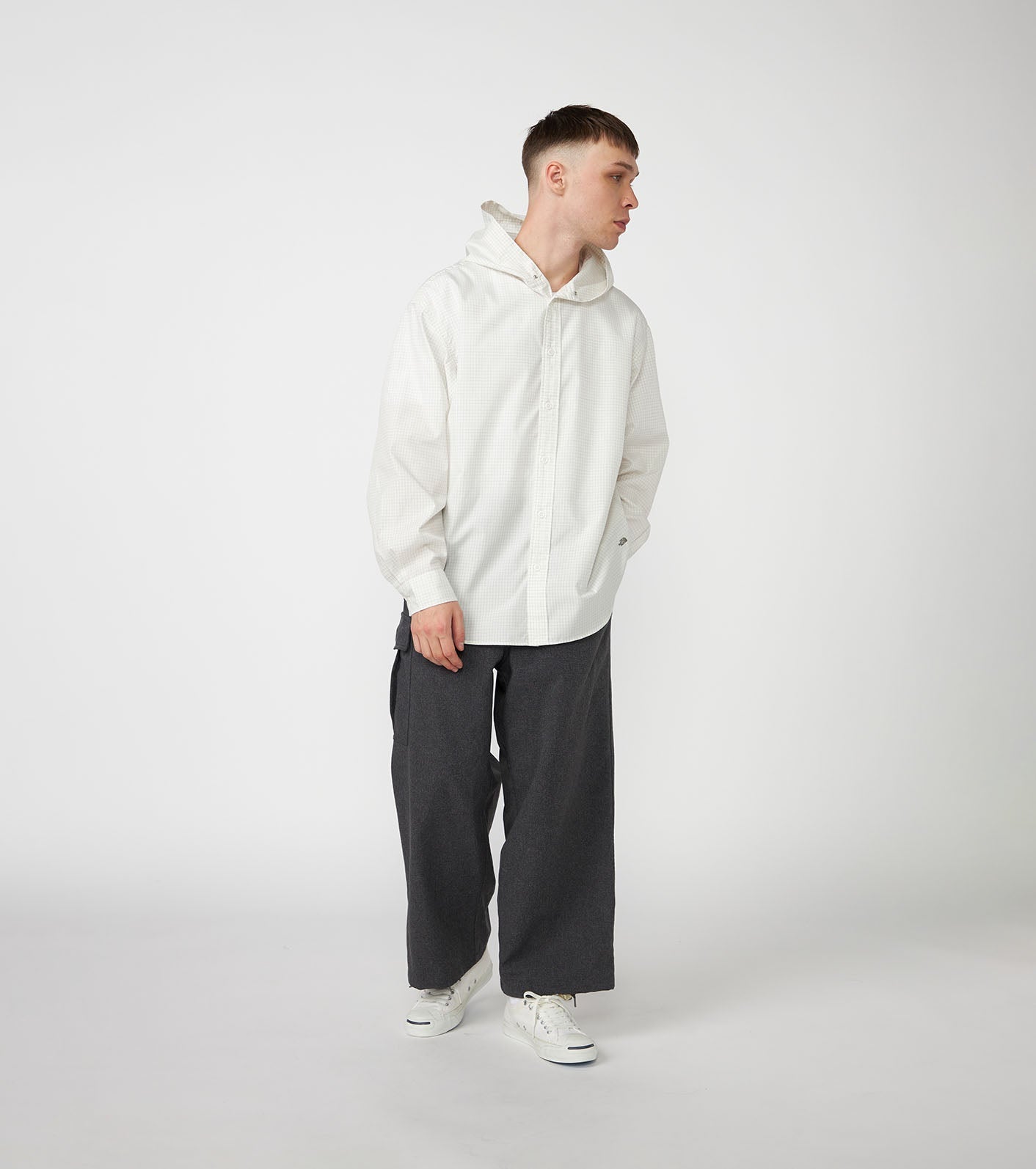 THE NORTH FACE PURPLE LABEL Graph Check Mountain Hooded Shirt