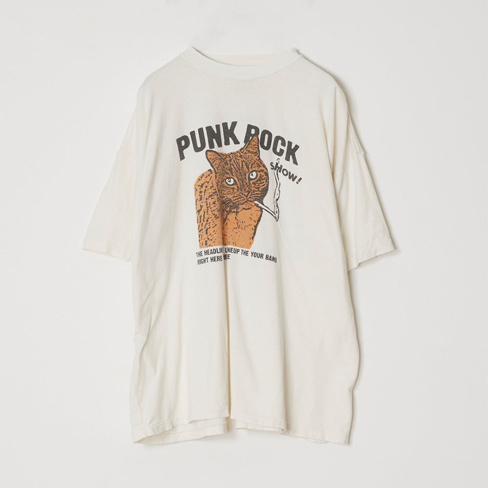 REMI RELIEF HARD SP processing 20/-T-cloth BIG size T (PUNK ROCK)