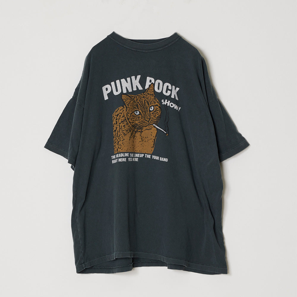 REMI RELIEF HARD SP processing 20/-T-cloth BIG size T (PUNK ROCK)