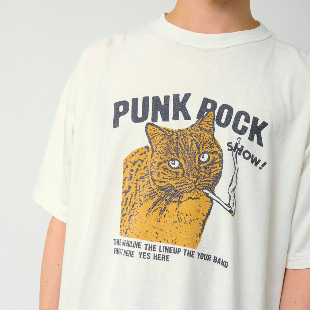 REMI RELIEF HARD SP processing 20/-T-cloth BIG size T (PUNK ROCK)