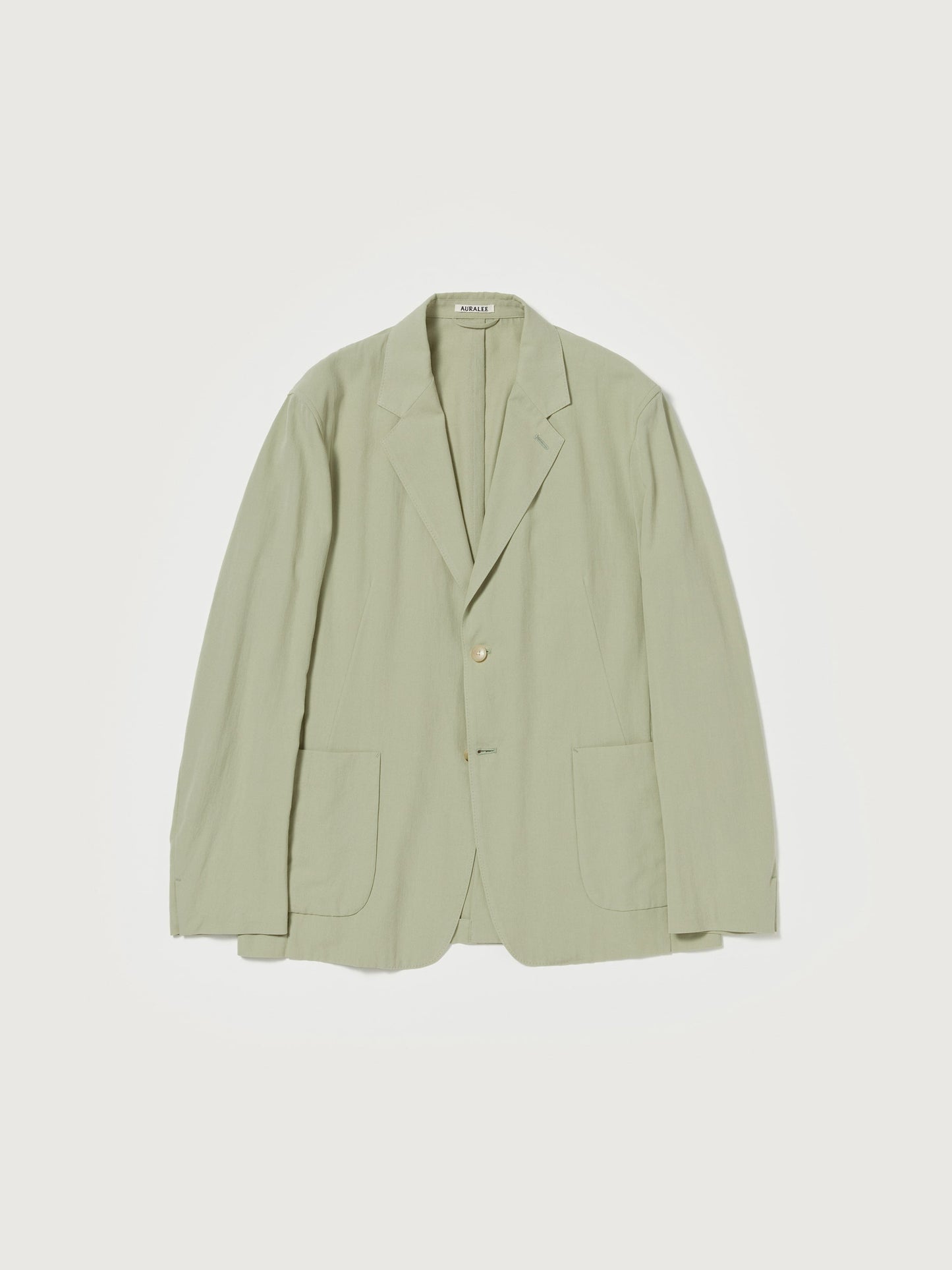 AURALEE HARD TWIST COTTON SILK VIYELLA JACKET