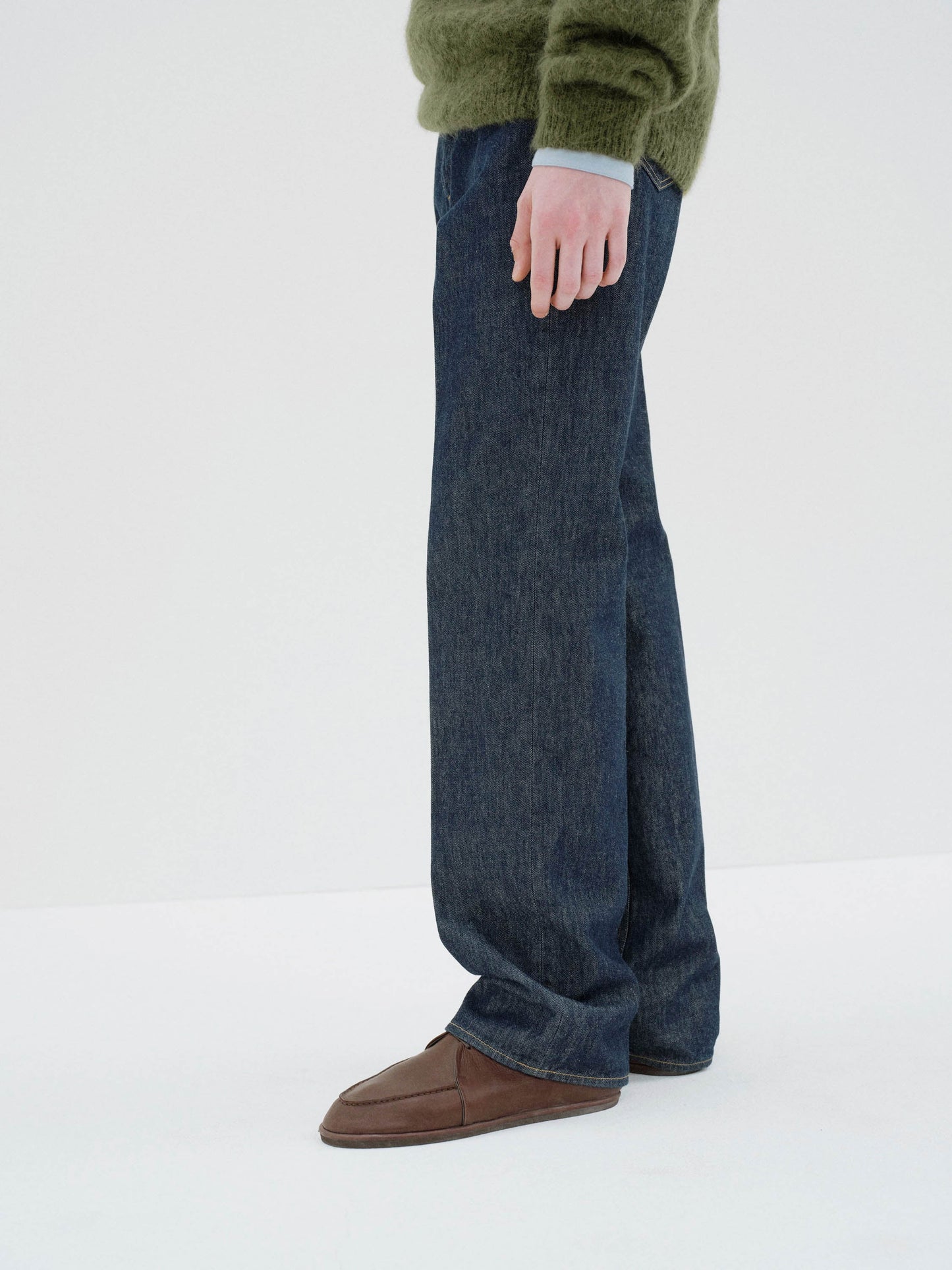 AURALEE HARD TWIST DENIM 5P PANTS