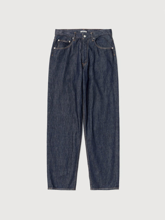 AURALEE HARD TWIST DENIM WIDE PANTS