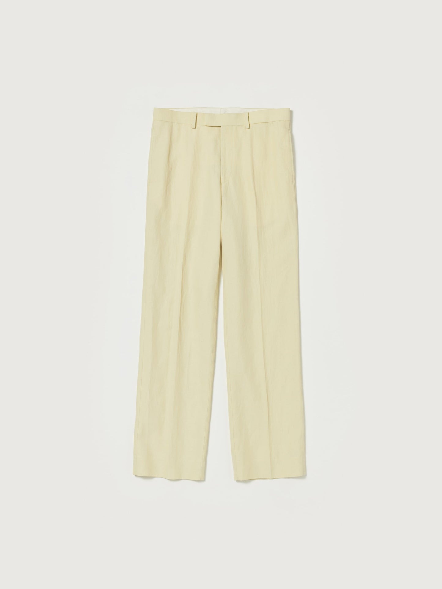 AURALEE HARD TWIST FINX LINEN CHINO SLACKS