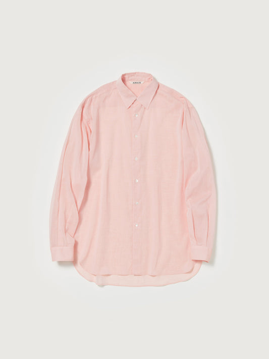 AURALEE HARD TWIST FINX ORGANDY SHIRT