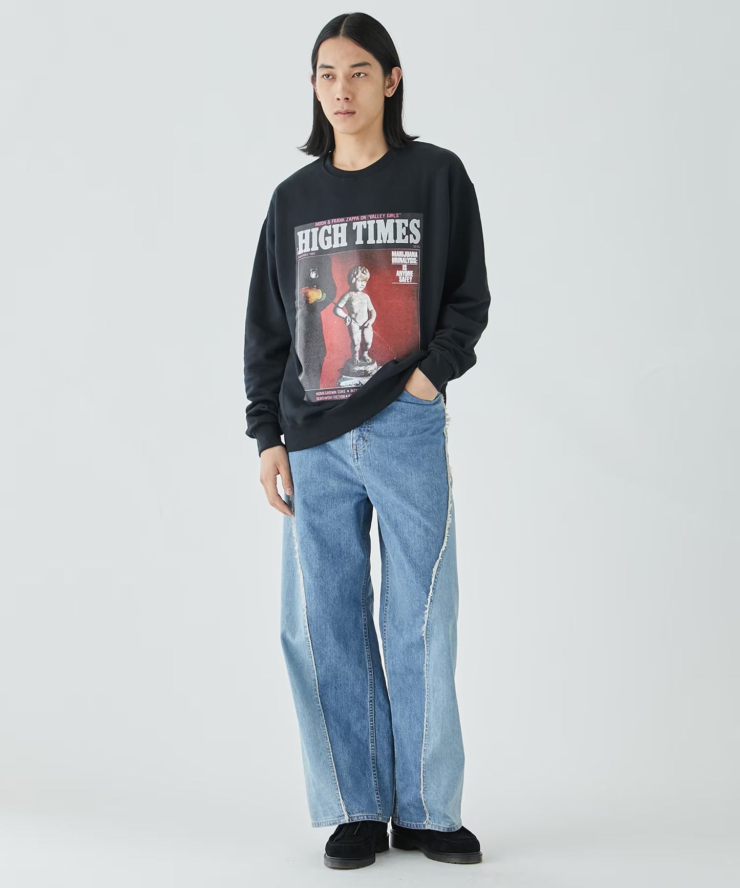 WACKO MARIA HIGHTIMES CREW NECK SWEAT SHIRT TYPE-1