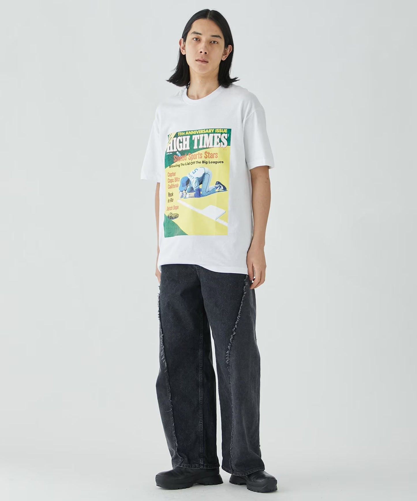 WACKO MARIA HIGHTIMES CREW NECK T-SHIRT TYPE-4