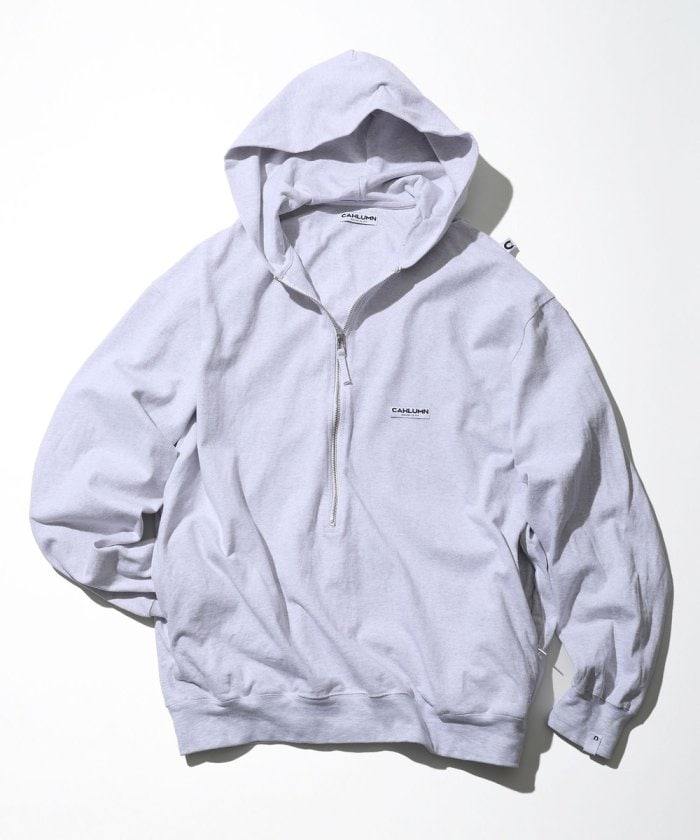 CAHLUMN Heavy Weight Jersey 3/4-Zip Hoodie