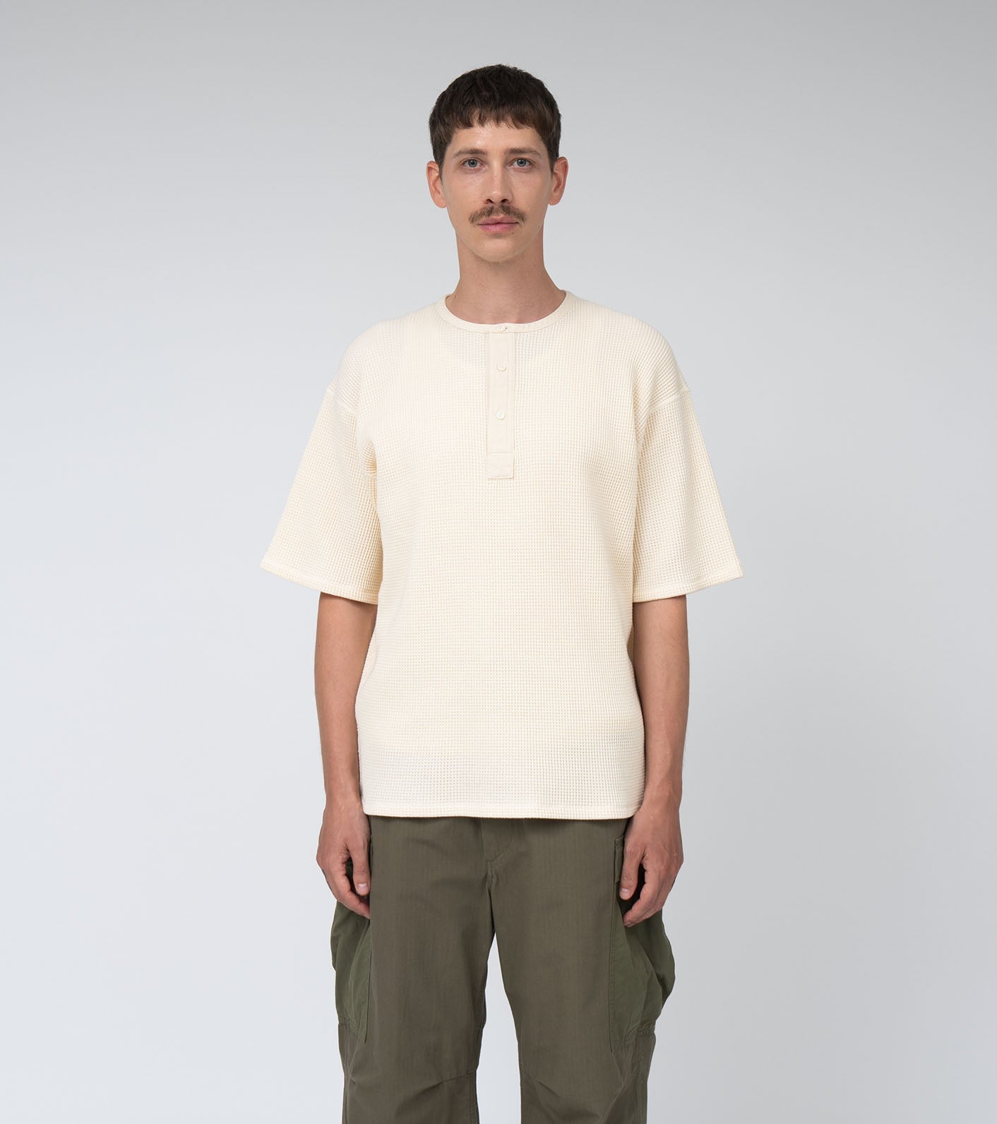 nanamica Henry Neck Thermal Sweat Tee