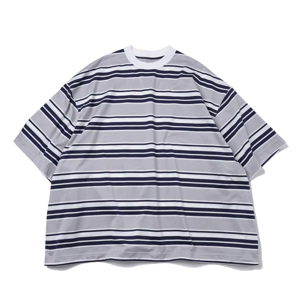 is-ness BALLOON BORDER T-SHIRT