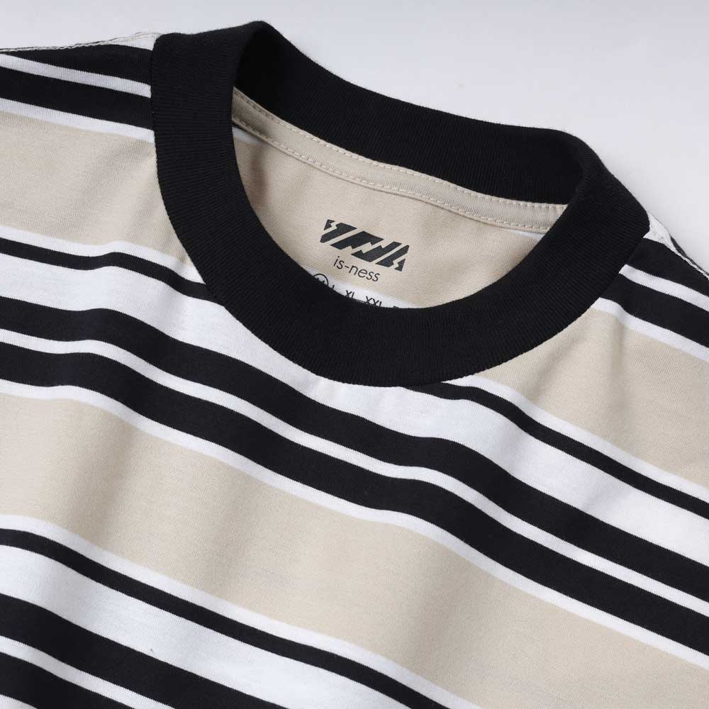 is-ness BALLOON BORDER T-SHIRT