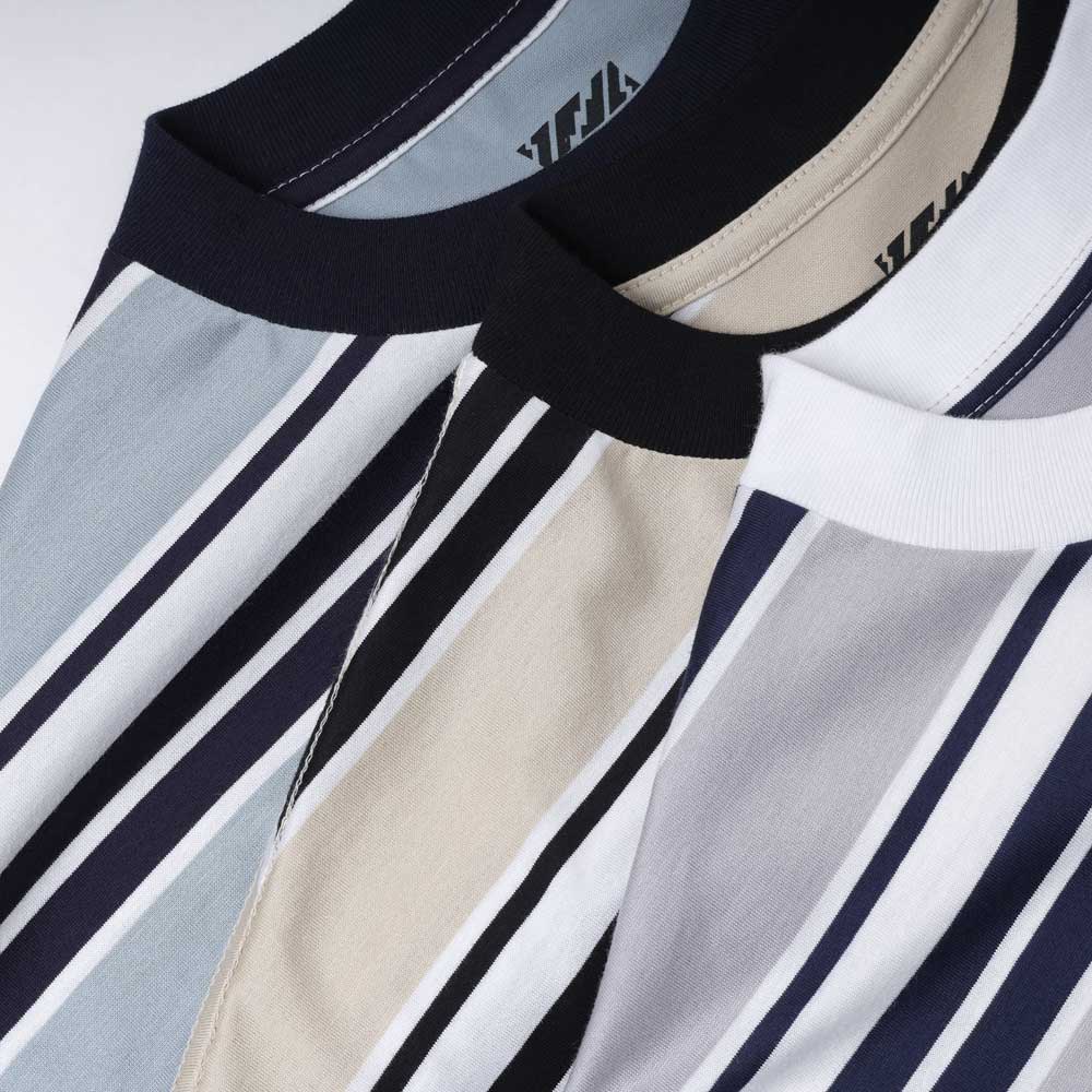 is-ness BALLOON BORDER T-SHIRT