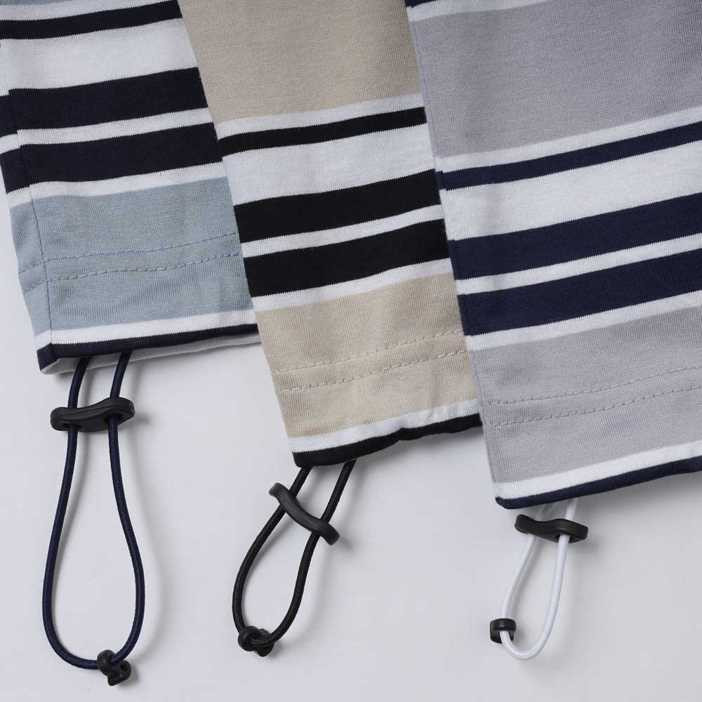 is-ness BALLOON BORDER T-SHIRT