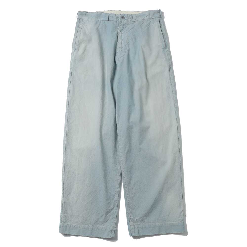 A.PRESSE Indigo Pin Check Work Pants