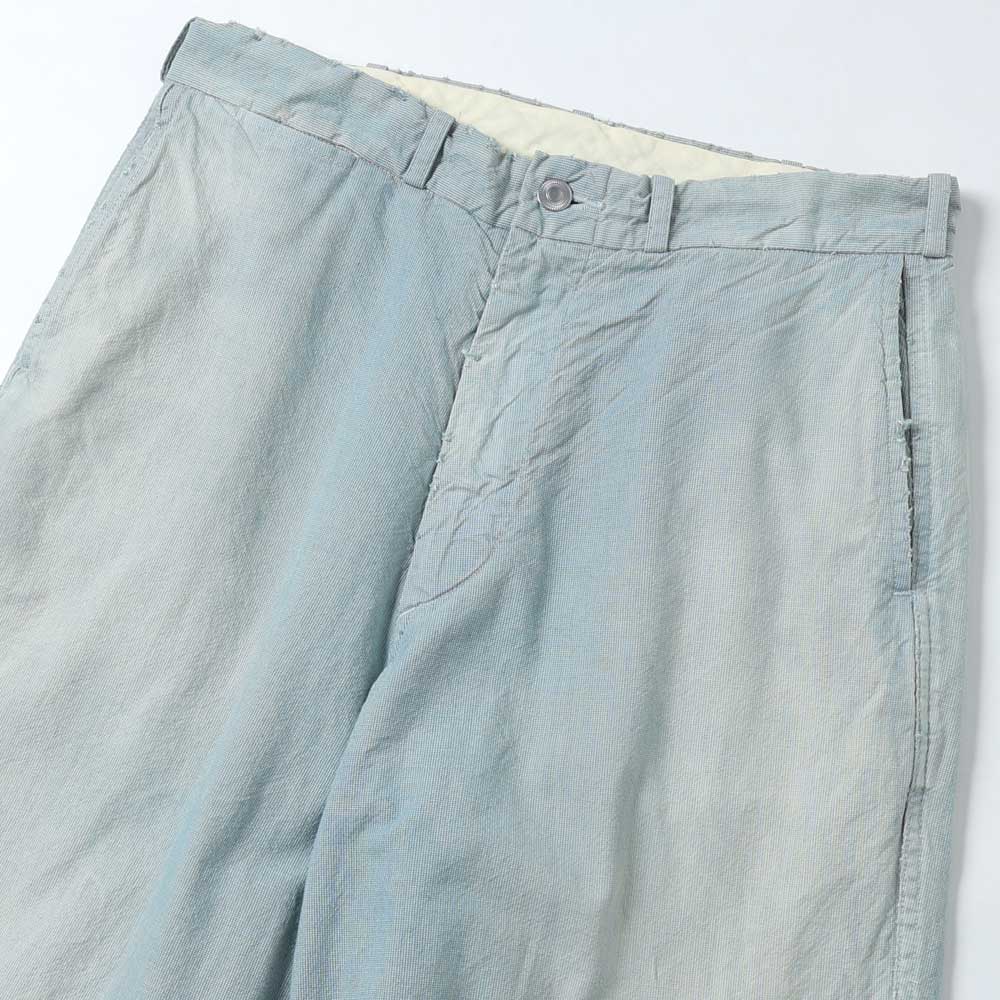 A.PRESSE Indigo Pin Check Work Pants