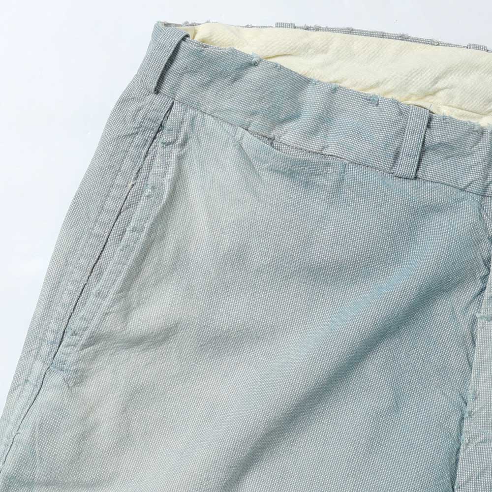 A.PRESSE Indigo Pin Check Work Pants