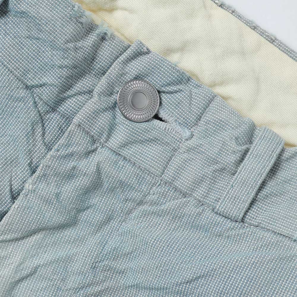 A.PRESSE Indigo Pin Check Work Pants