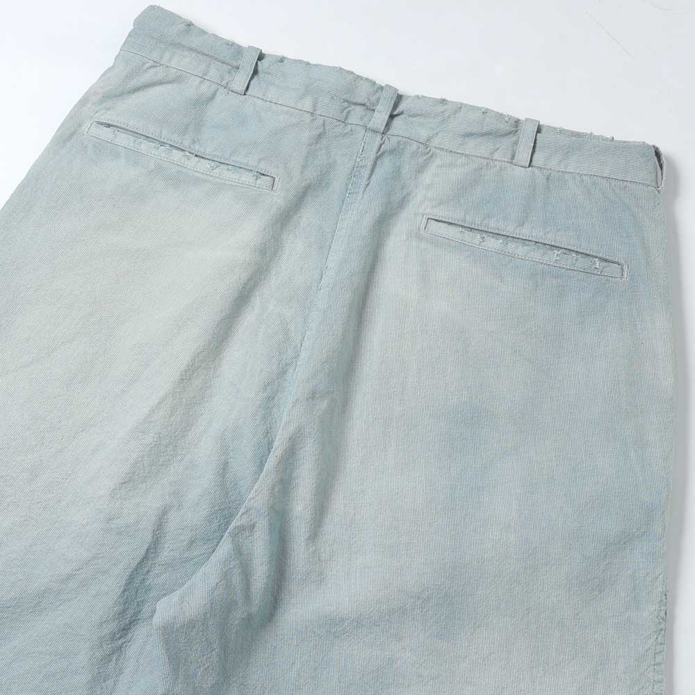 A.PRESSE Indigo Pin Check Work Pants