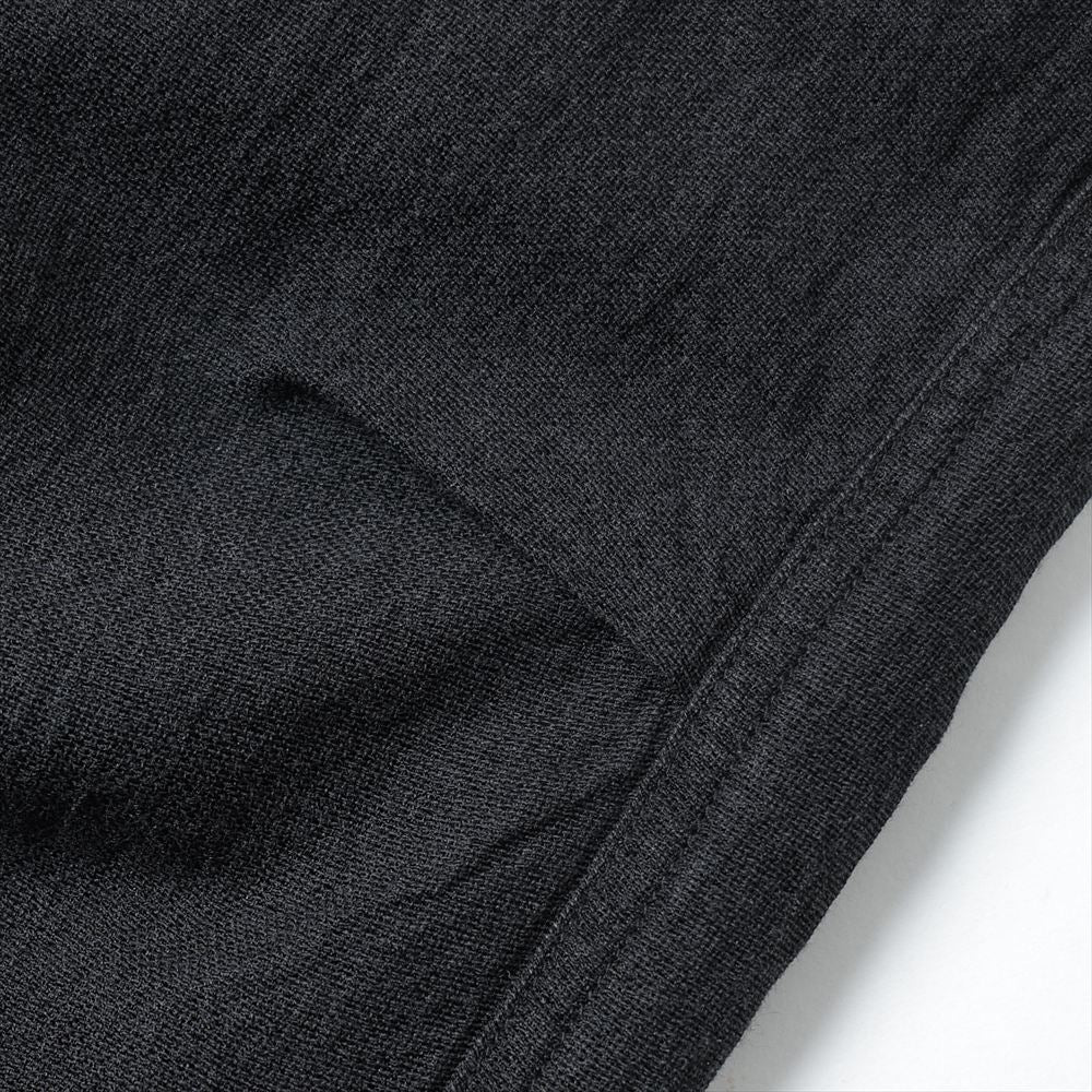 COMOLI Faded Black Knee Tuck Pants