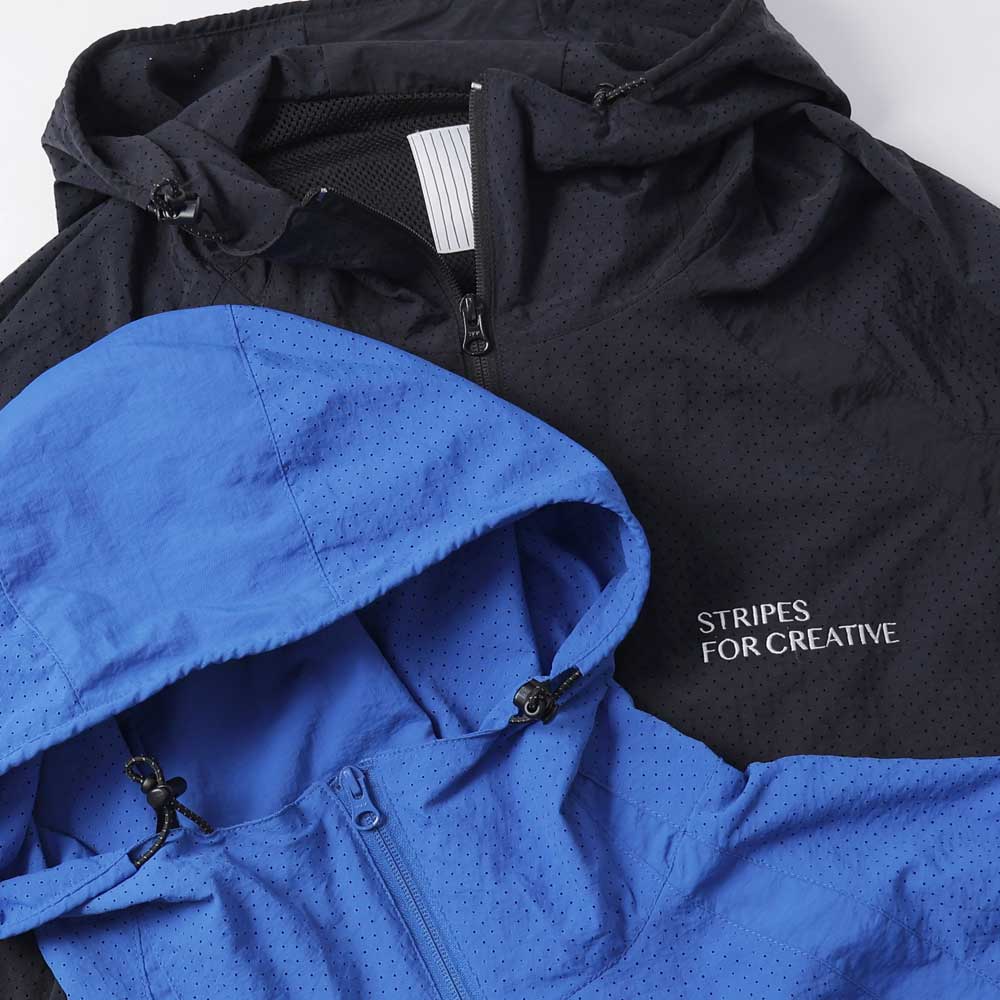 S.F.C (STRIPES FOR CREATIVE) PUNCHING NYLON HOODY