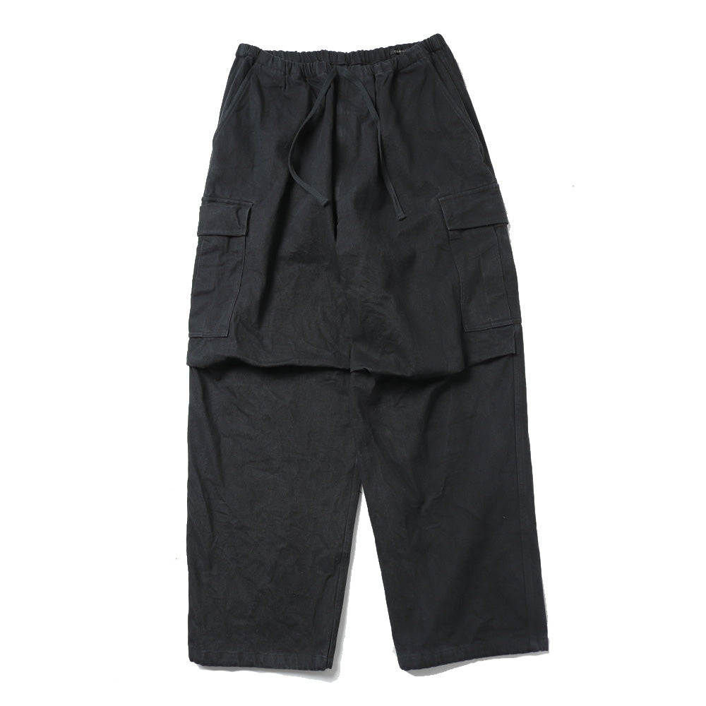 COMOLI Black Drill 6P Pants