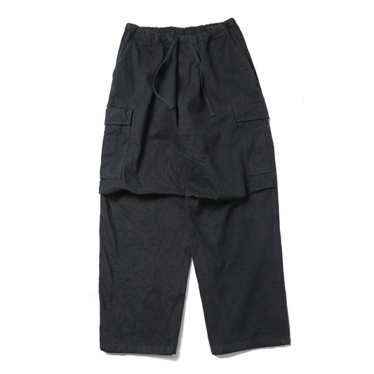 COMOLI Black Drill 6P Pants