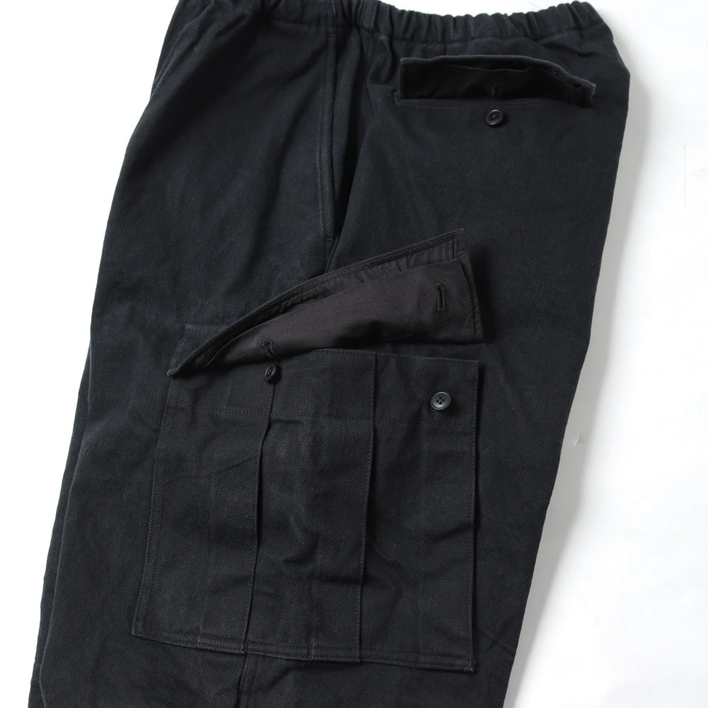 COMOLI Black Drill 6P Pants