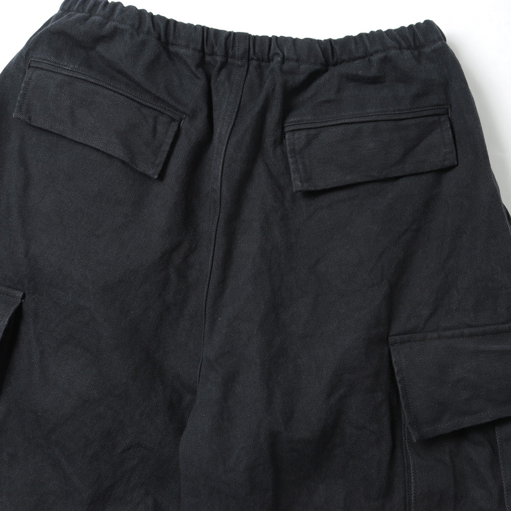 COMOLI Black Drill 6P Pants