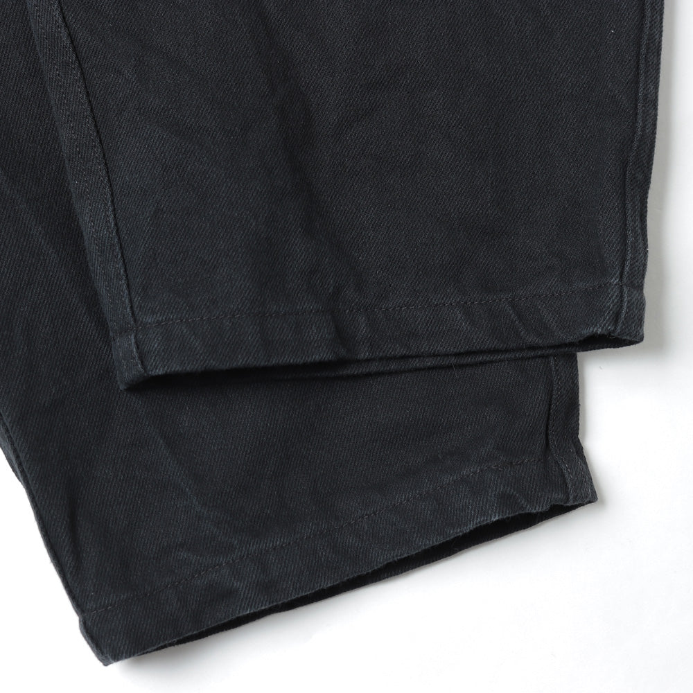 COMOLI Black Drill Tapered Trousers
