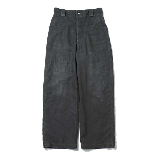 A.PRESSE Vintage Black Linen Trousers