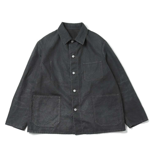 A.PRESSE Vintage Black Linen Coverall