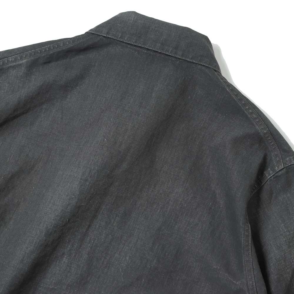 A.PRESSE Vintage Black Linen Coverall