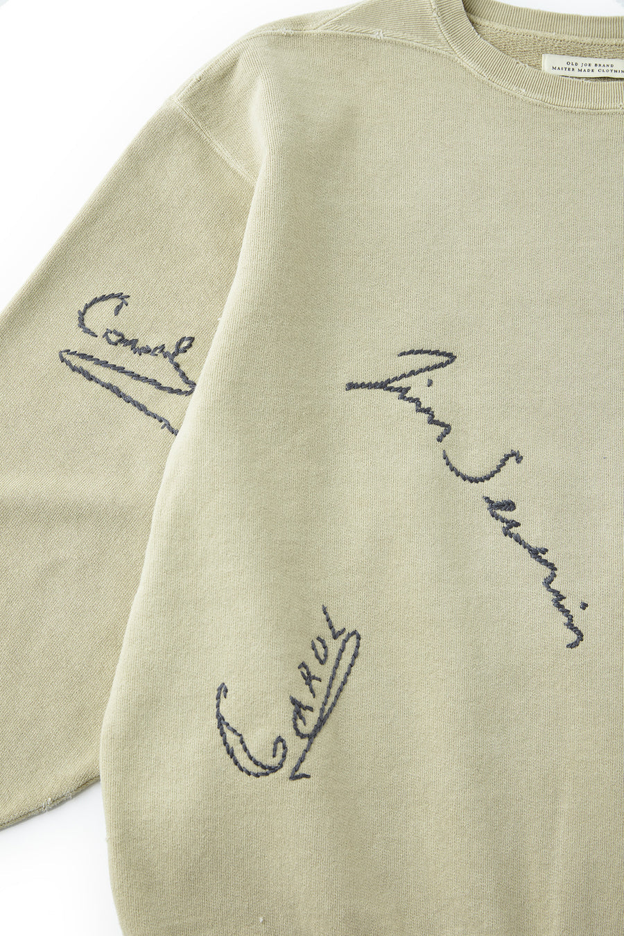 OLD JOE & CO. PATINA COTTON SWEAT CREW-NECK (memorial embroidery) - 231OJ-CT14