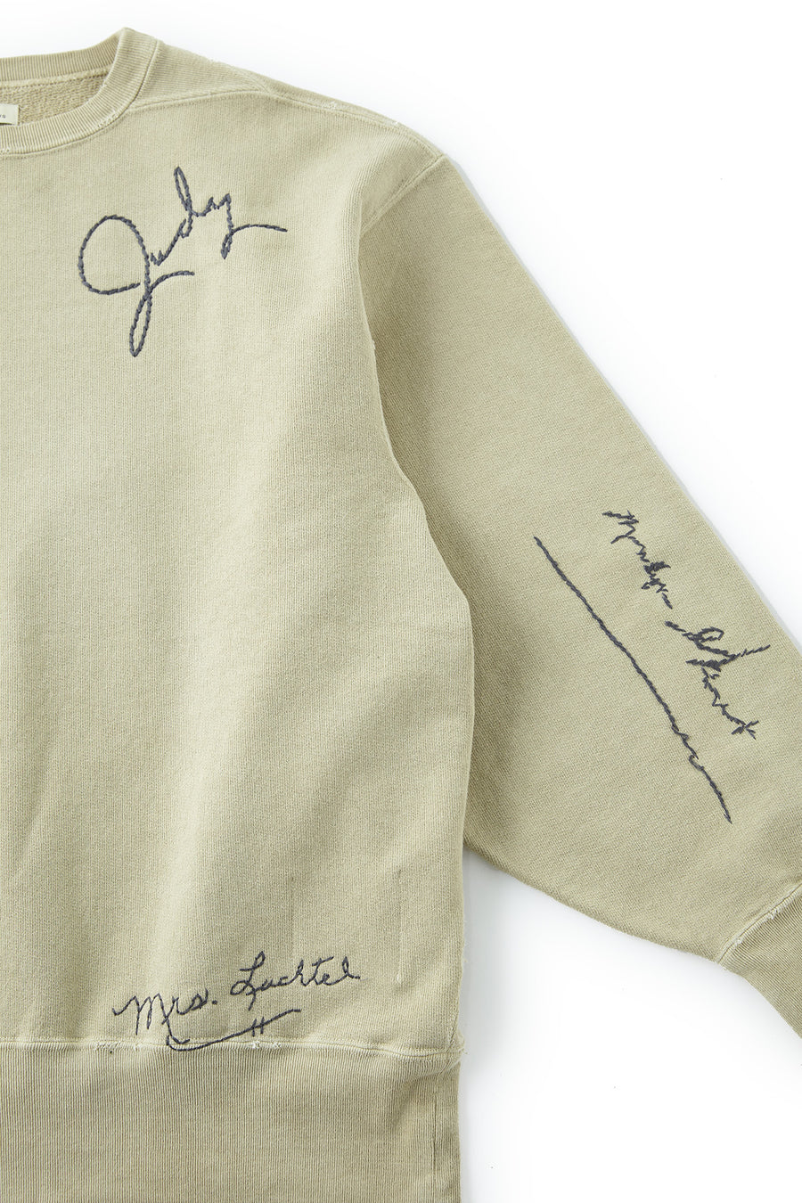 OLD JOE & CO. PATINA COTTON SWEAT CREW-NECK (memorial embroidery) - 231OJ-CT14