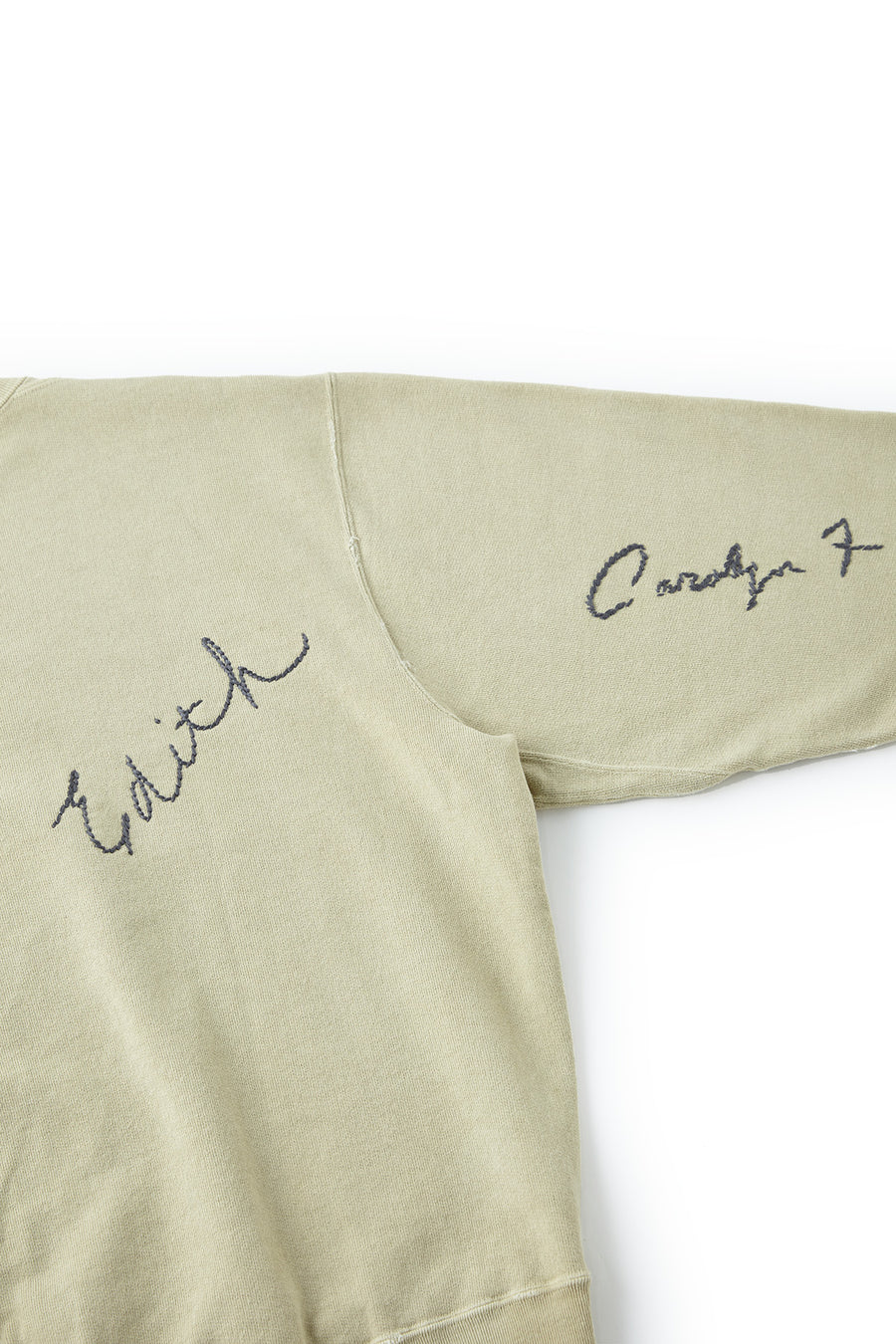 OLD JOE & CO. PATINA COTTON SWEAT CREW-NECK (memorial embroidery) - 231OJ-CT14