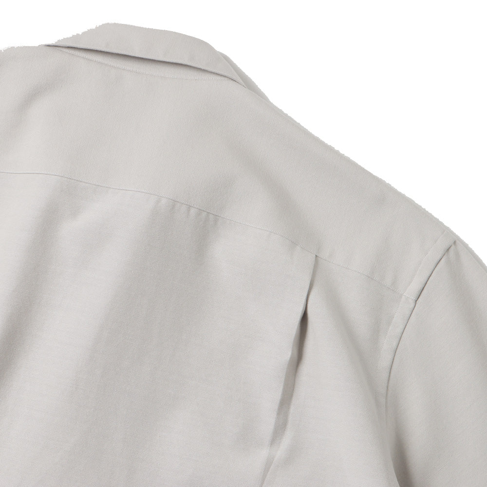 A.PRESSE Silk Cotton Oxford Regular Collar Shirt