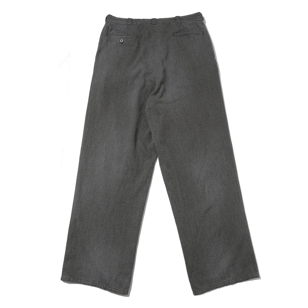 A.PRESSE Vintage Black Chambray Work Pants