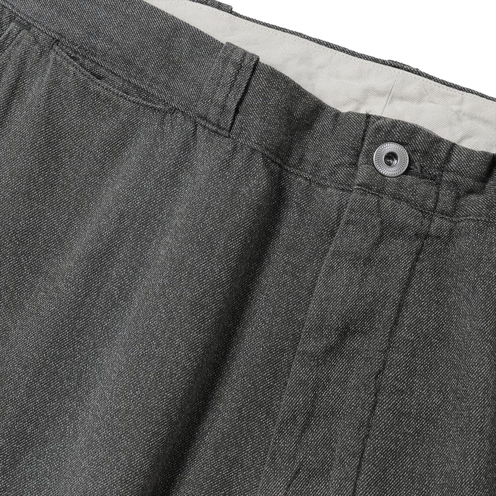 A.PRESSE Vintage Black Chambray Work Pants