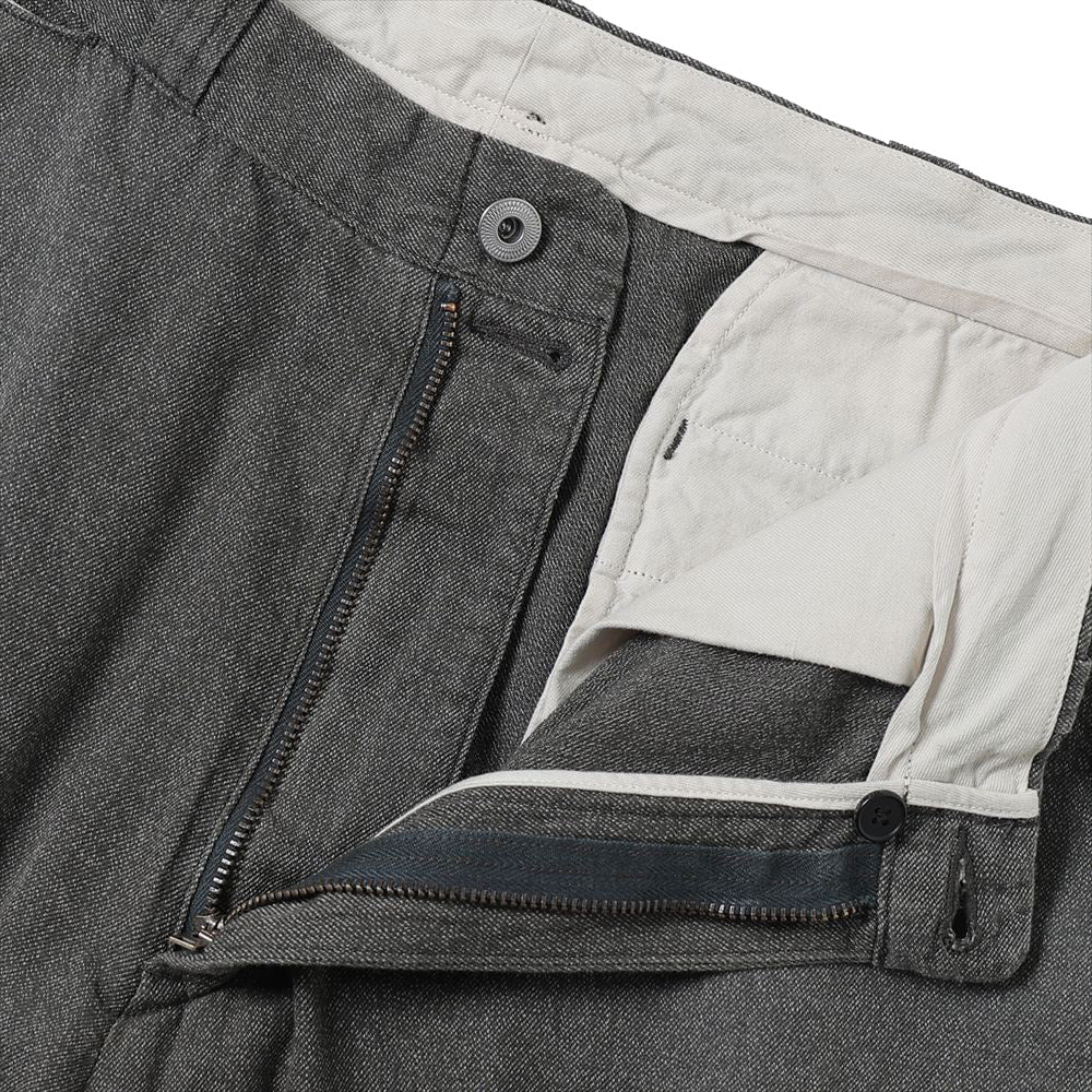 A.PRESSE Vintage Black Chambray Work Pants