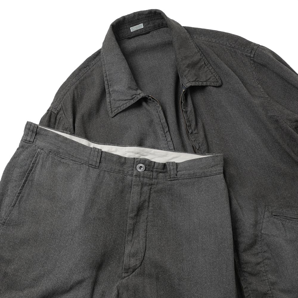 A.PRESSE Vintage Black Chambray Sports Jacket
