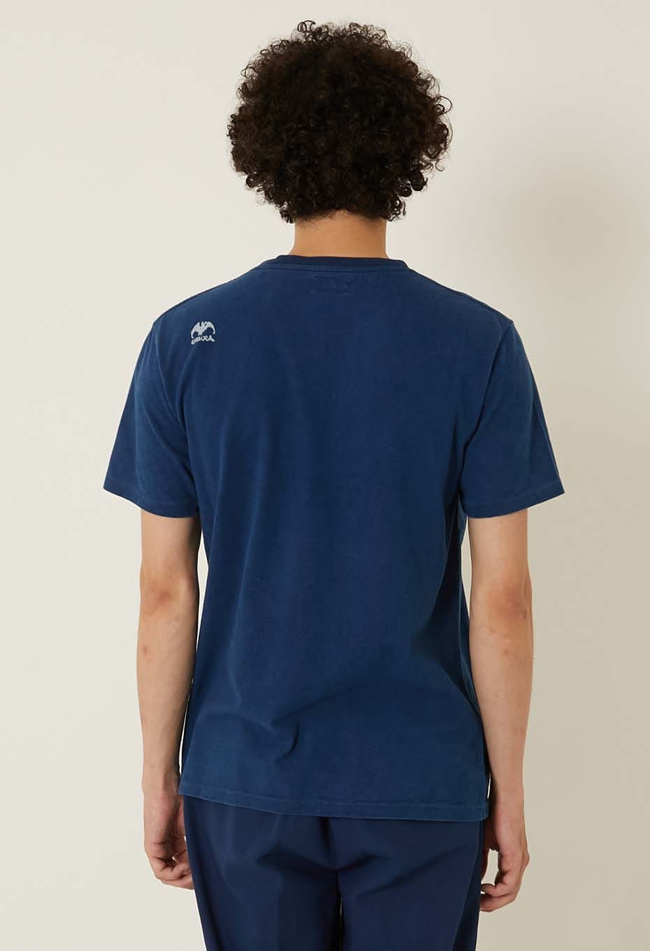 BLUE BLUE JAPAN Genki bassen Indigo T-shirts