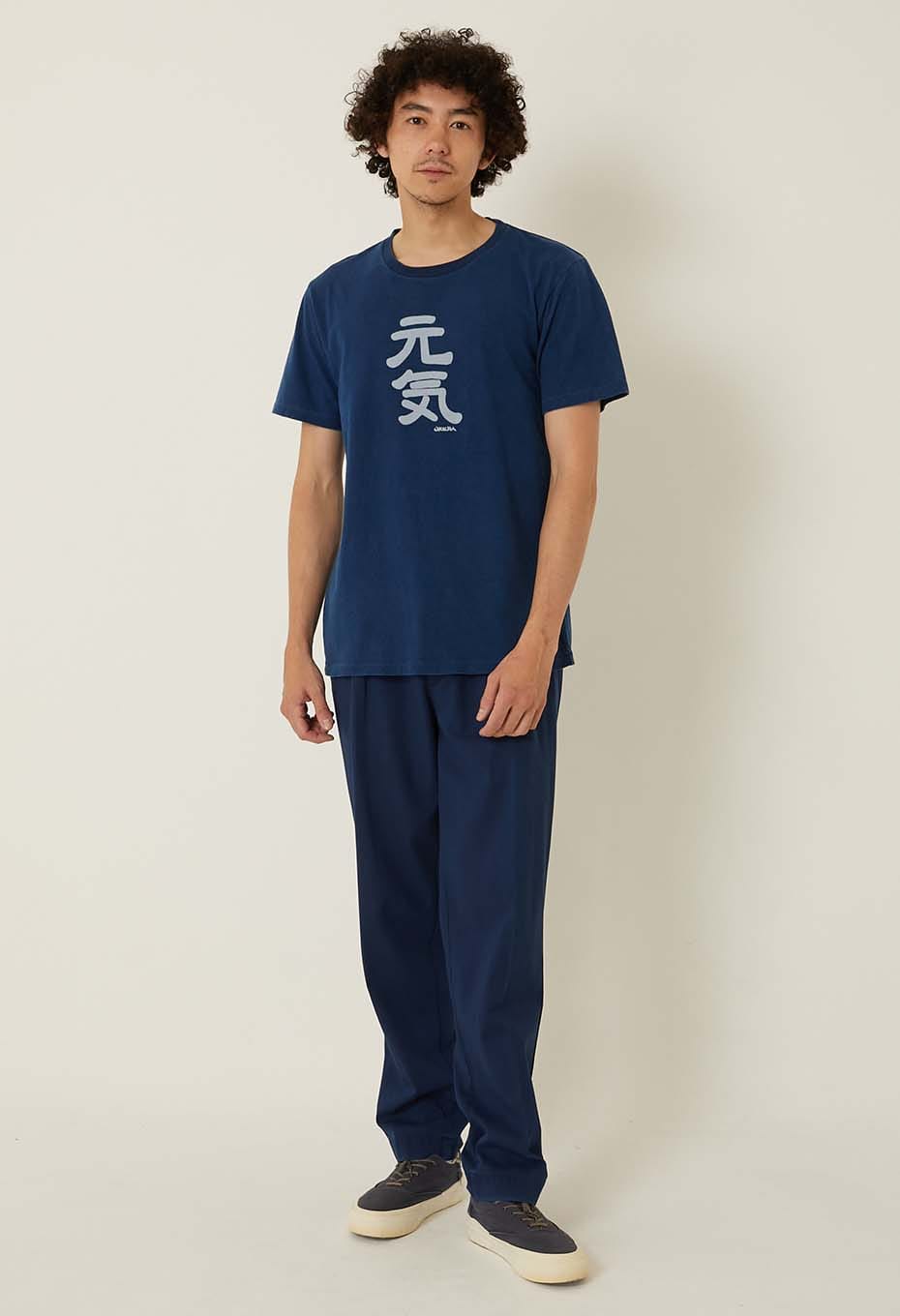 BLUE BLUE JAPAN Genki bassen Indigo T-shirts