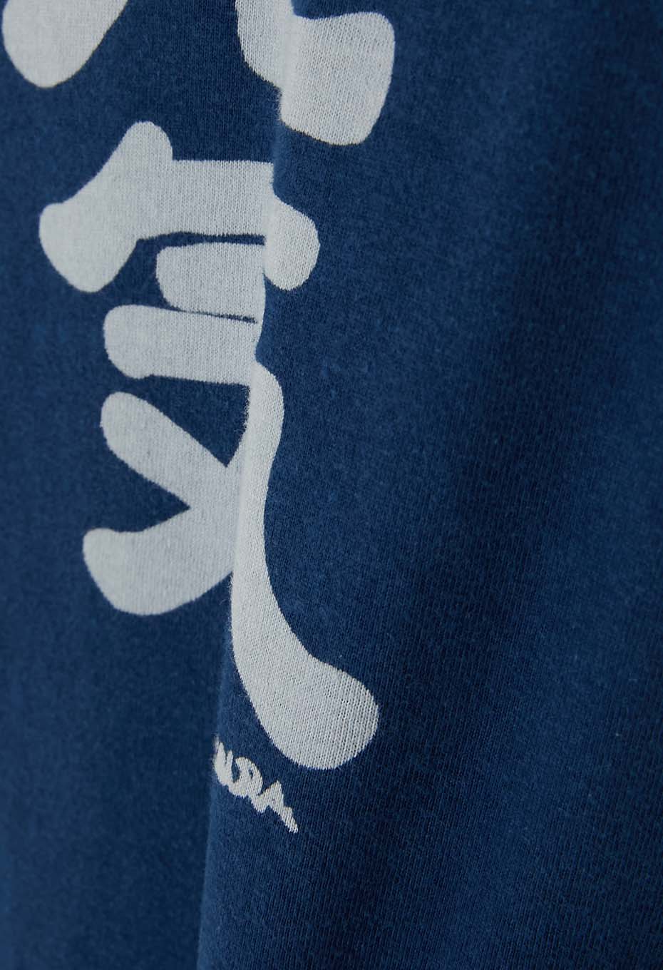 BLUE BLUE JAPAN Genki bassen Indigo T-shirts