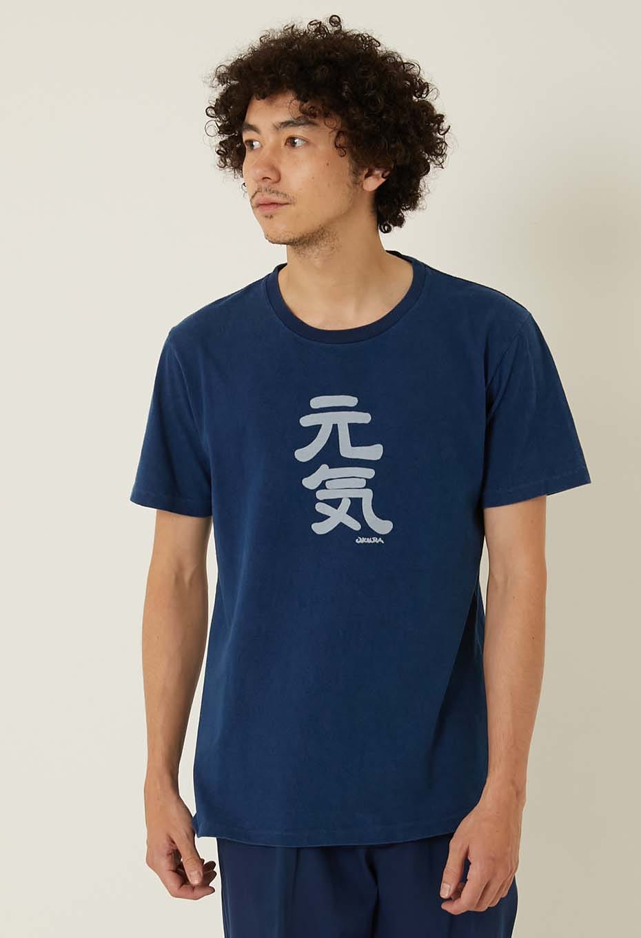 BLUE BLUE JAPAN Genki bassen Indigo T-shirts