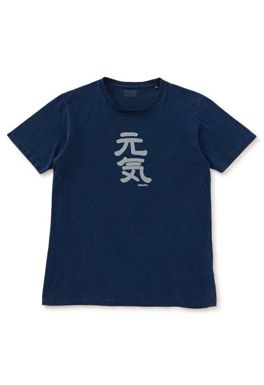 BLUE BLUE JAPAN Genki bassen Indigo T-shirts