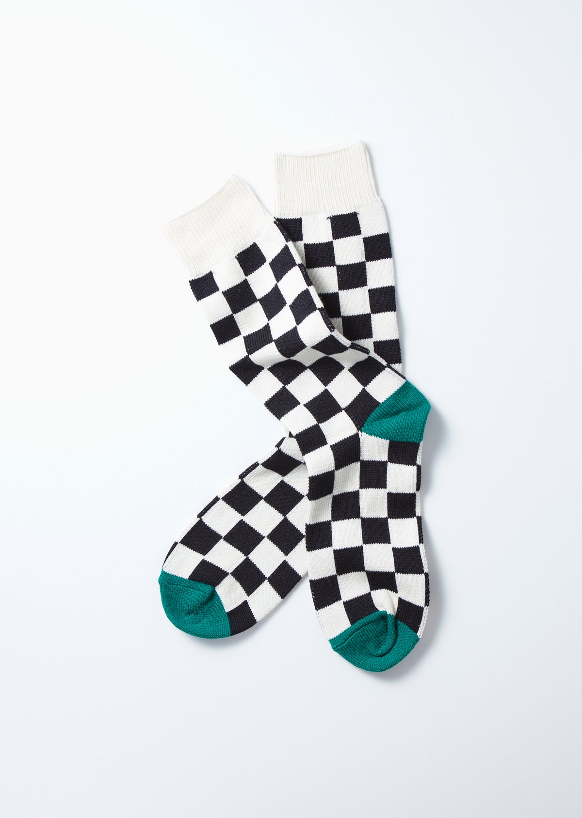 RoToTo CHECKERBOAD CREW SOCKS